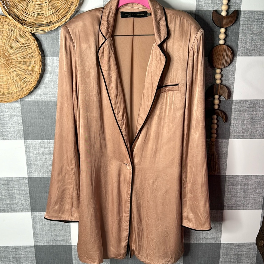 House of Harlow x Revolve Women’s Satin Blazer